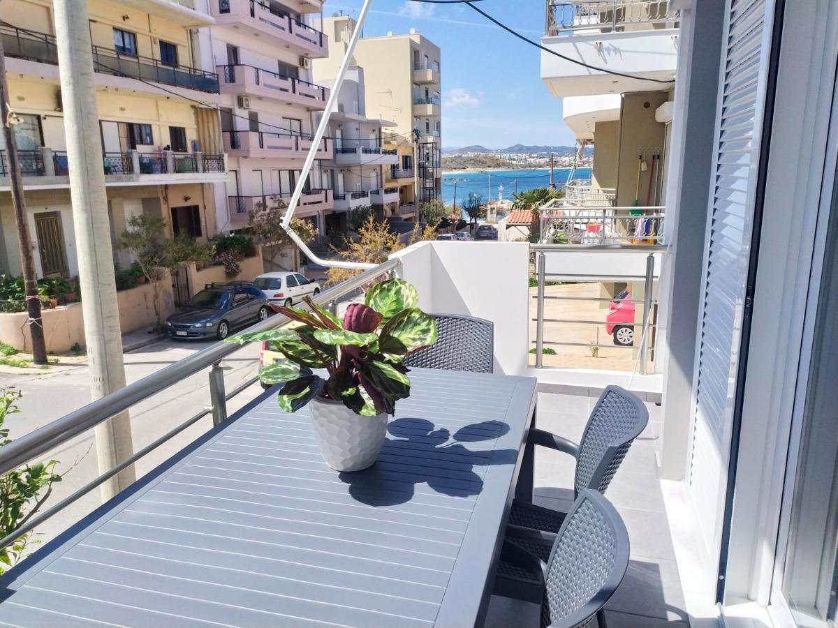 Sea Side View Home Steps From The Beach & City Chania  Exteriér fotografie